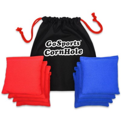GoSports Regulation Size 4'x2' Wood Cornhole Boards Outdoor Tailgate Game Kit, with 8 Premium All-Weather Bean Bags and Portable Tote Carrying Case   556077716
